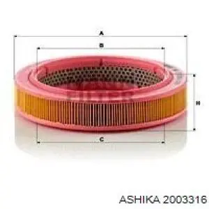 Купити 2003316 Ashika Автомобільний фільтр повітря