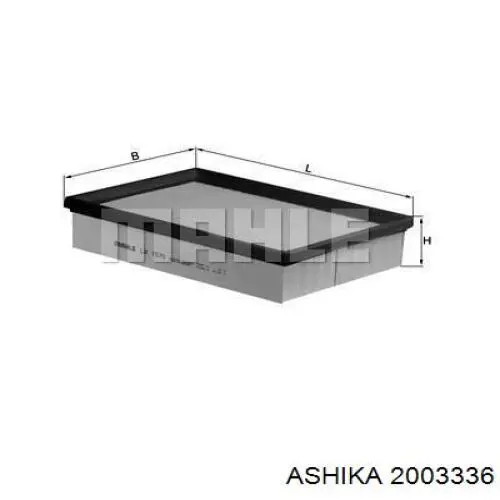 Елемент повітряного фільтра Ashika 2003336 ціна, від 4.97 USD