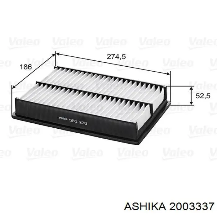 Купити 2003337 Ashika Автомобільний фільтр повітря
