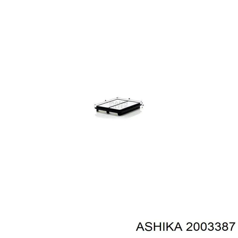 Елемент повітряного фільтра Ashika 2003387 ціна, від 3.80 USD