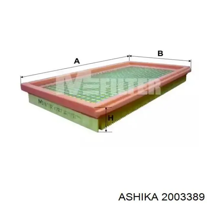 Купити 2003389 Ashika Автомобільний фільтр повітря