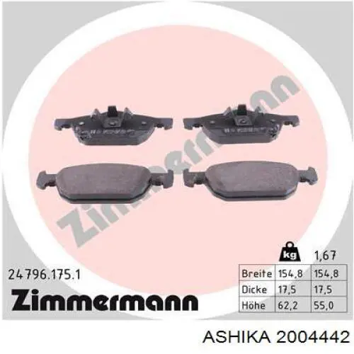 Фільтр повітряний Ashika 2004442