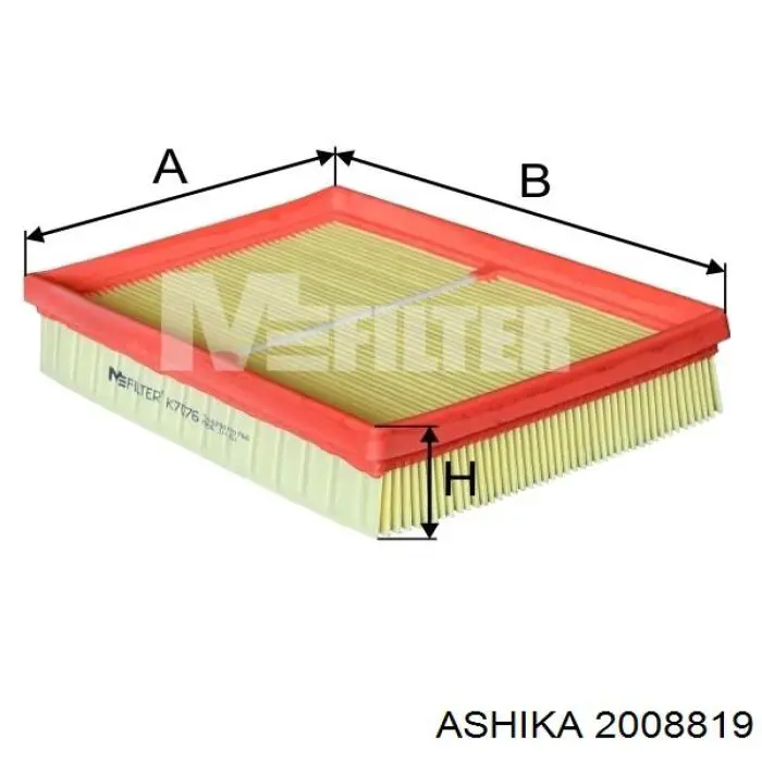 Повітряний фільтр 2008819 Ashika