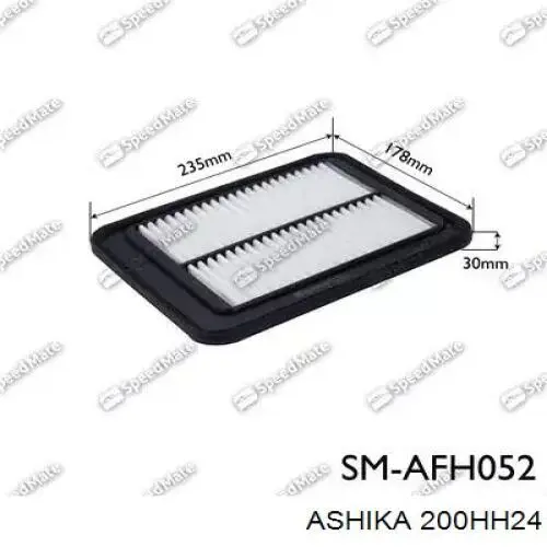 Фільтр повітряний Ashika 200HH24
