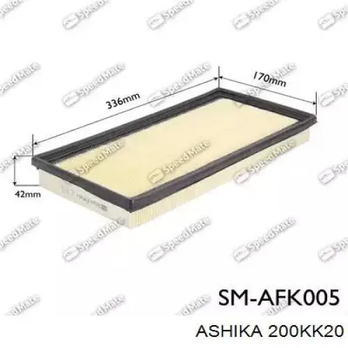 Елемент повітряного фільтра Ashika 200KK20 ціна, від 5.18 USD