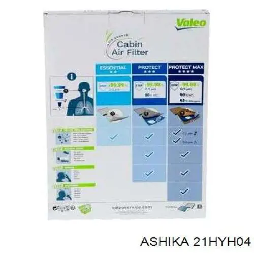 Фільтр повітряний обігрівача Ashika 21HYH04 ціна, від 6.58 USD