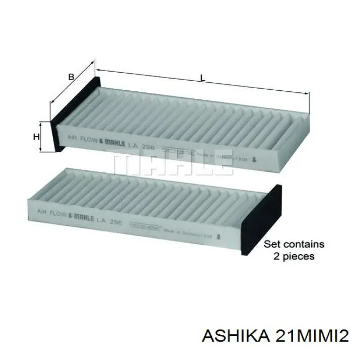 Фільтр повітряний обігрівача Ashika 21MIMI2 ціна, від 8.54 USD