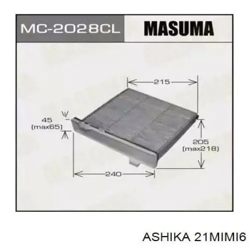 Купити 21MIMI6 Ashika Фільтр салону вугільний