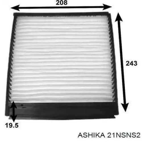 Повітряний фільтр салону Ashika 21NSNS2