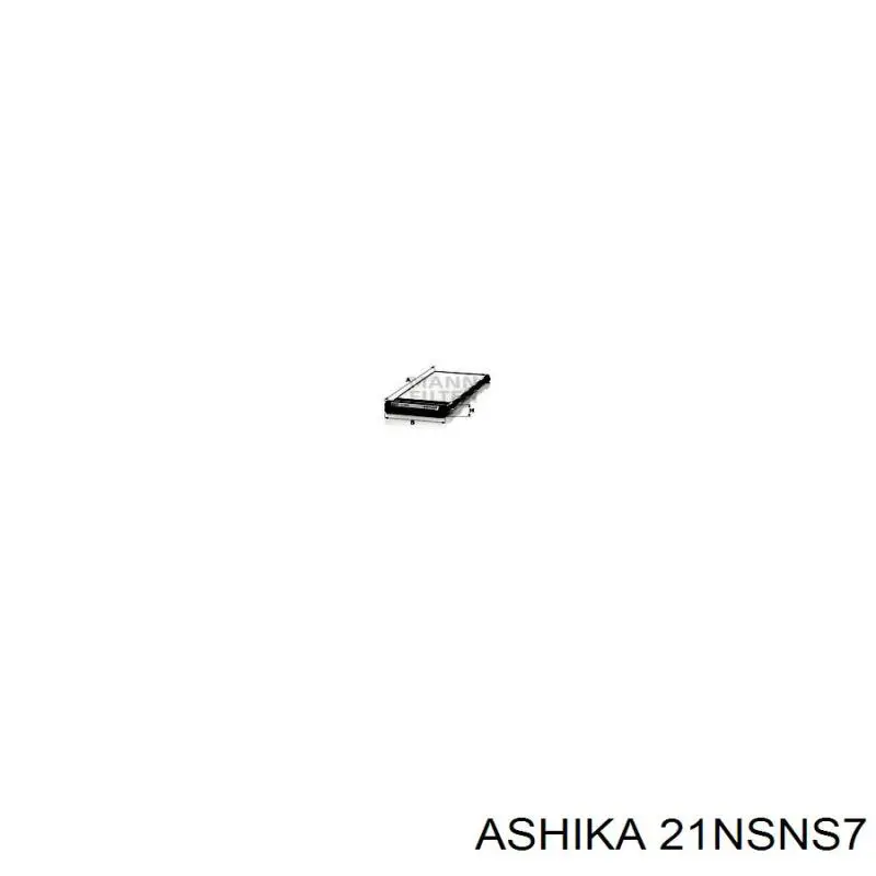 Повітряний фільтр салону Ashika 21NSNS7