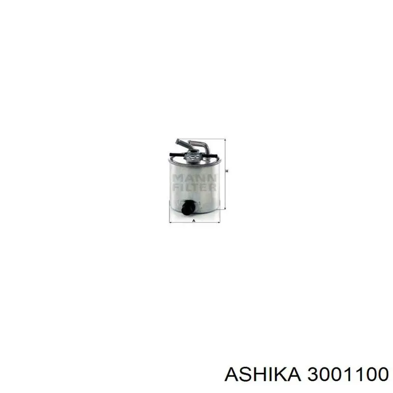 Купити 3001100 Ashika Фільтр-відстійник палива грубої очистки