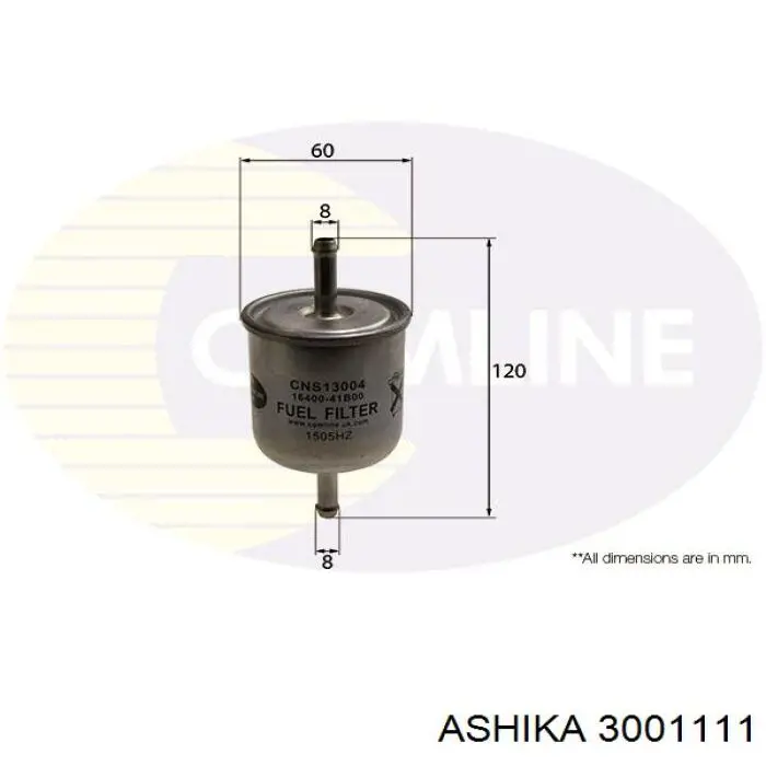 Паливний фільтр 3001111 Ashika