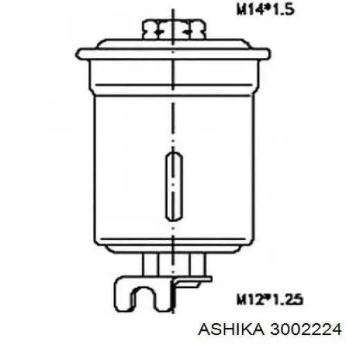 3002224 Ashika Фільтр палива