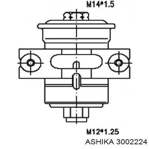 Фільтр тонкого очищення палива Ashika 3002224 ціна, від 5.41 USD