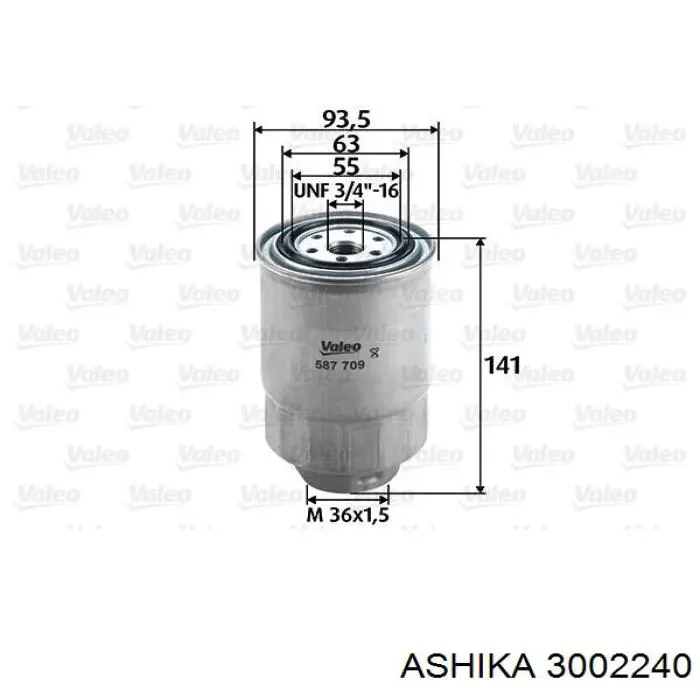 Фільтр паливний Ashika 3002240