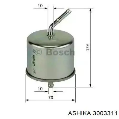 Фільтр тонкого очищення палива Ashika 3003311 ціна, від 5.19 USD