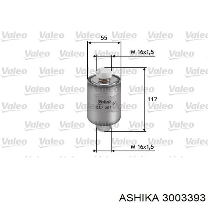 3003393 Ashika фільтр паливний