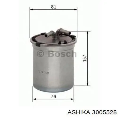 Фільтр паливний Ashika 3005528