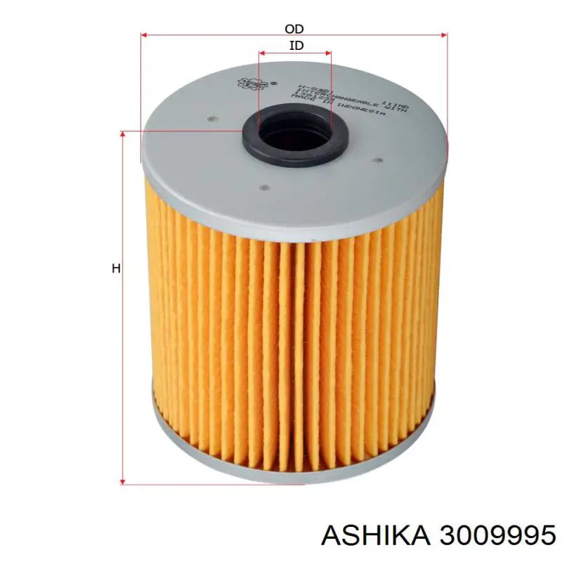 3009995 Ashika фільтр паливний