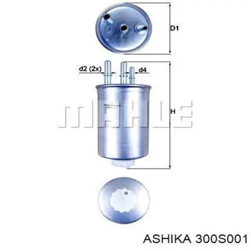 Фільтр тонкого очищення палива Ashika 300S001 ціна, від 10.16 USD
