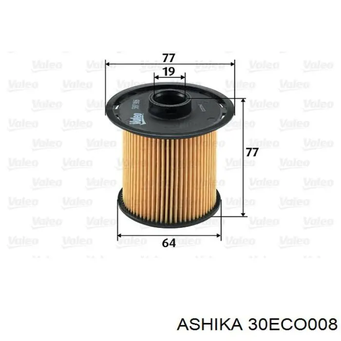 30ECO008 Ashika фільтр паливний