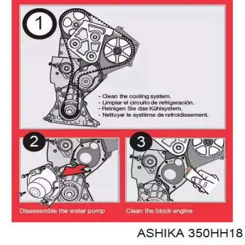 Водяний насос Ashika 350HH18