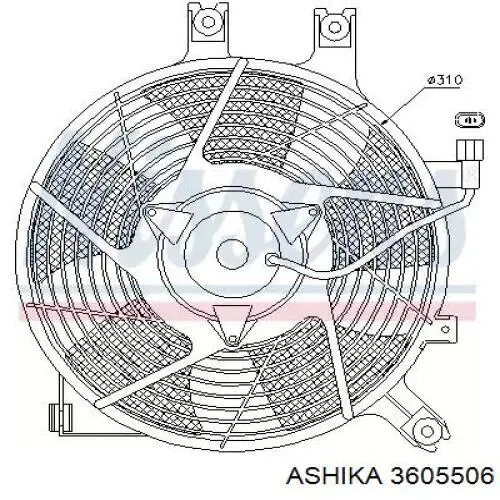 3605506 Ashika Гідромуфта приводу вентилятора