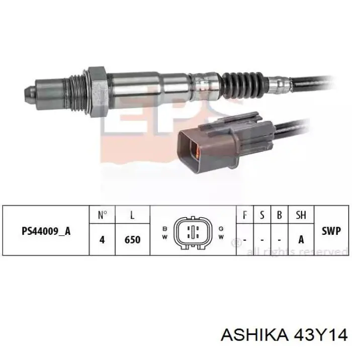 Лямбда зонд, датчик кисню до каталізатора Japan Parts OOY14