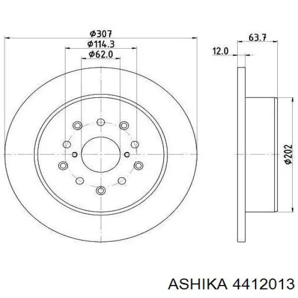 Комплект підшипник маточини передньої Ashika 4412013 ціна, від 27.14 USD