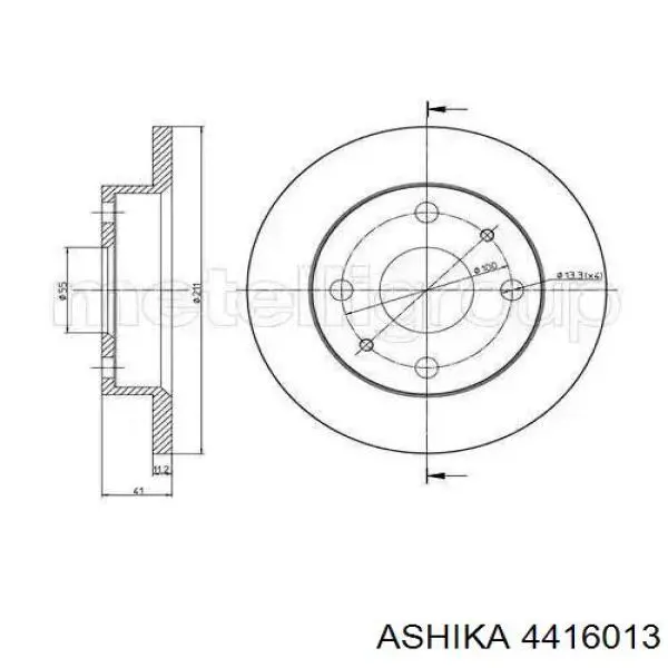 Комплект підшипник маточини передньої Ashika 4416013 ціна, від 17.38 USD