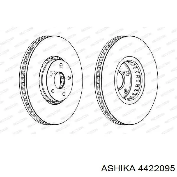 Задня маточина 4422095 Ashika
