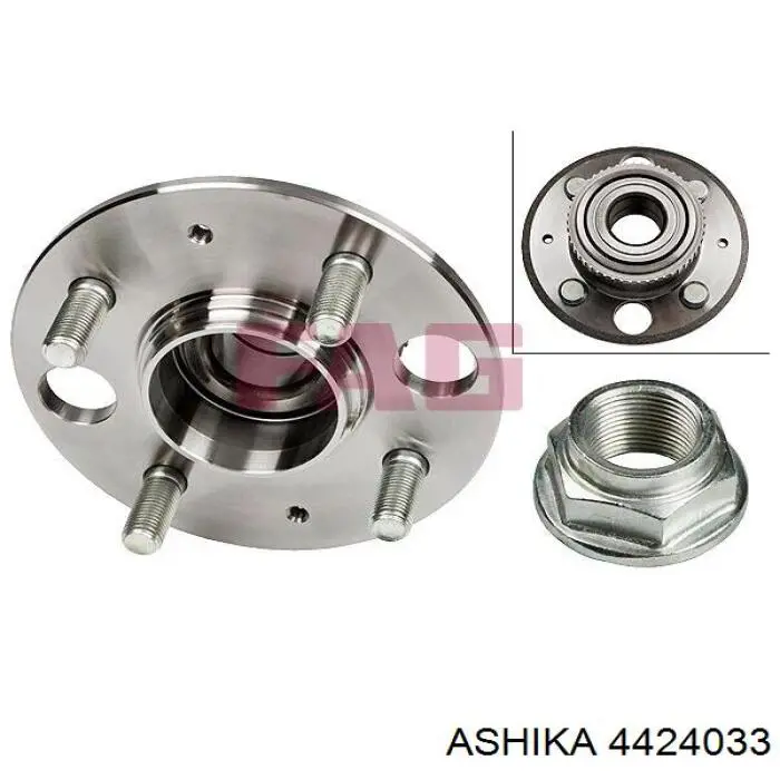 Купити 4424033 Ashika Підшипник ступиці колеса
