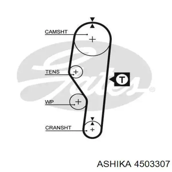 4503307 Ashika Ролик натягувач