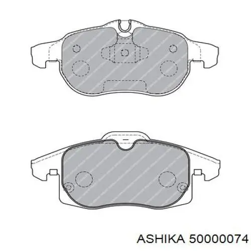 Тормозні колодки Ashika 50000074