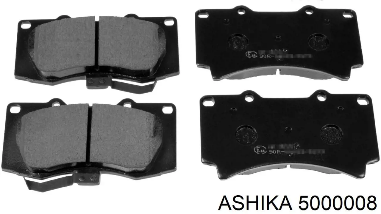 5000008 Ashika колодки гальмівні передні, дискові