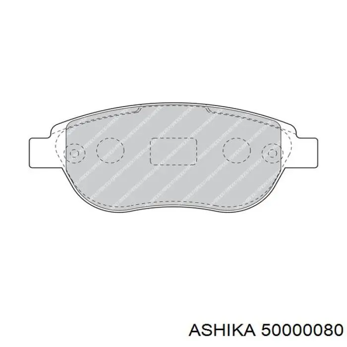 Передні тормозні колодки 50000080 Ashika