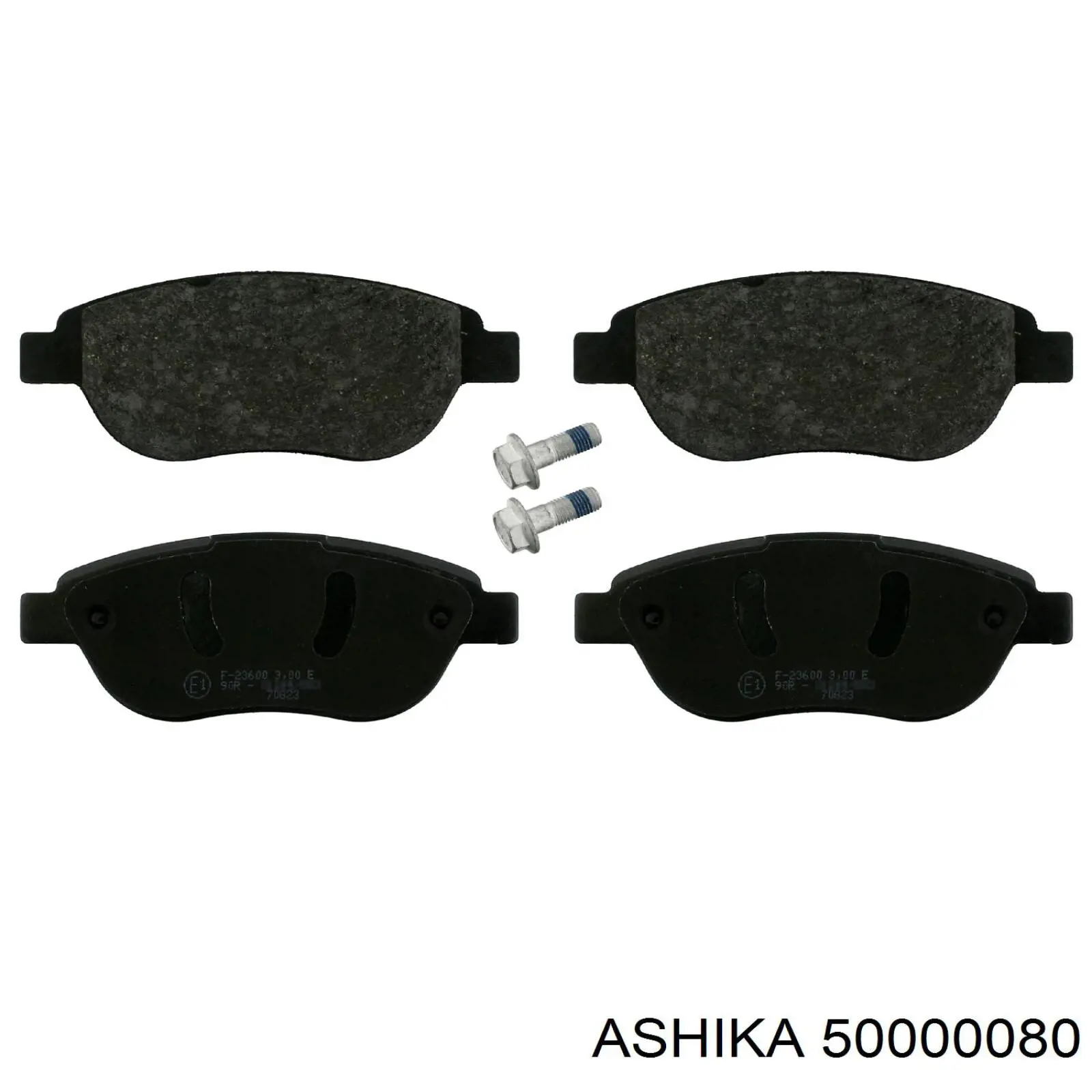 50000080 Ashika колодки гальмівні передні, дискові