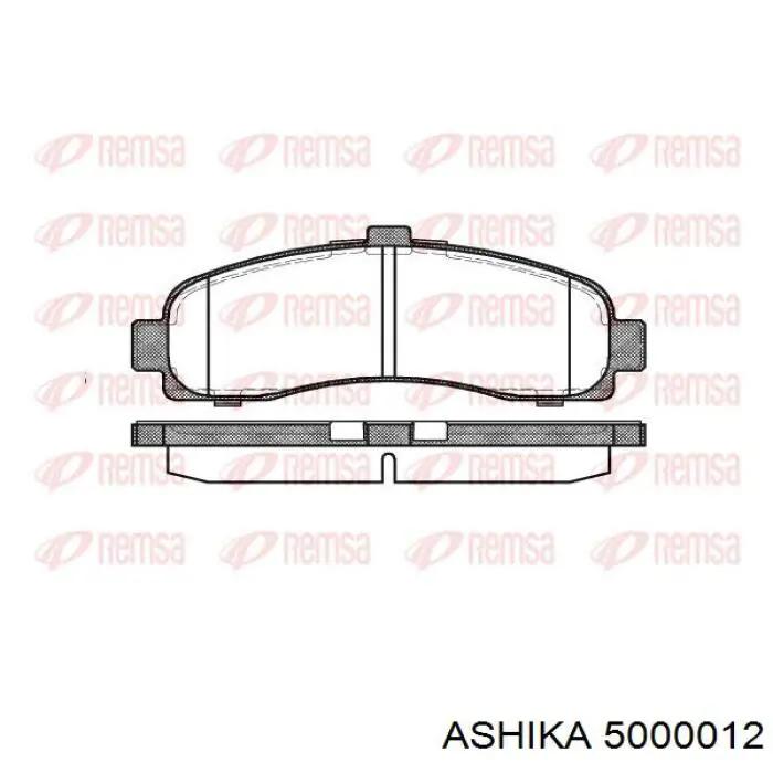 Гальмівні колодки Ashika 5000012 ціна, від 15.17 USD