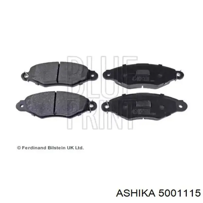 Гальмівні колодки Ashika 5001115 ціна, від 30.60 USD