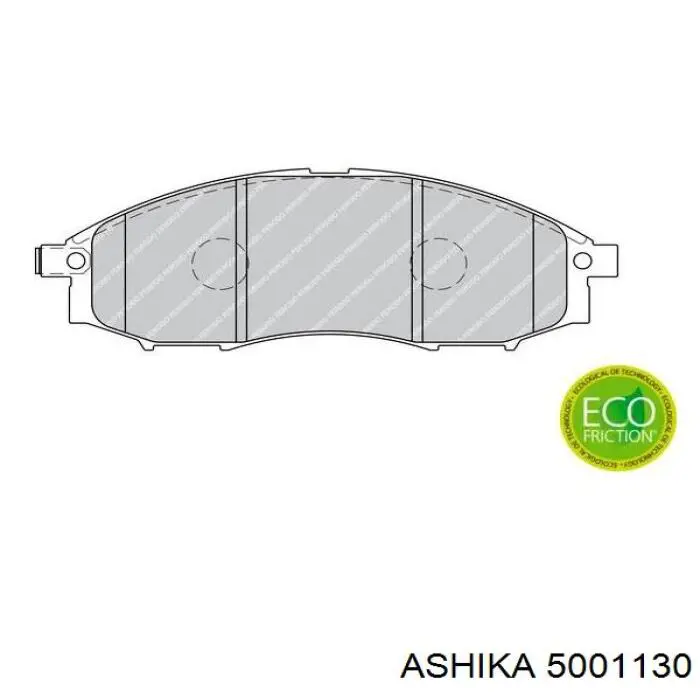 Гальмівні колодки Ashika 5001130 ціна, від 29.08 USD