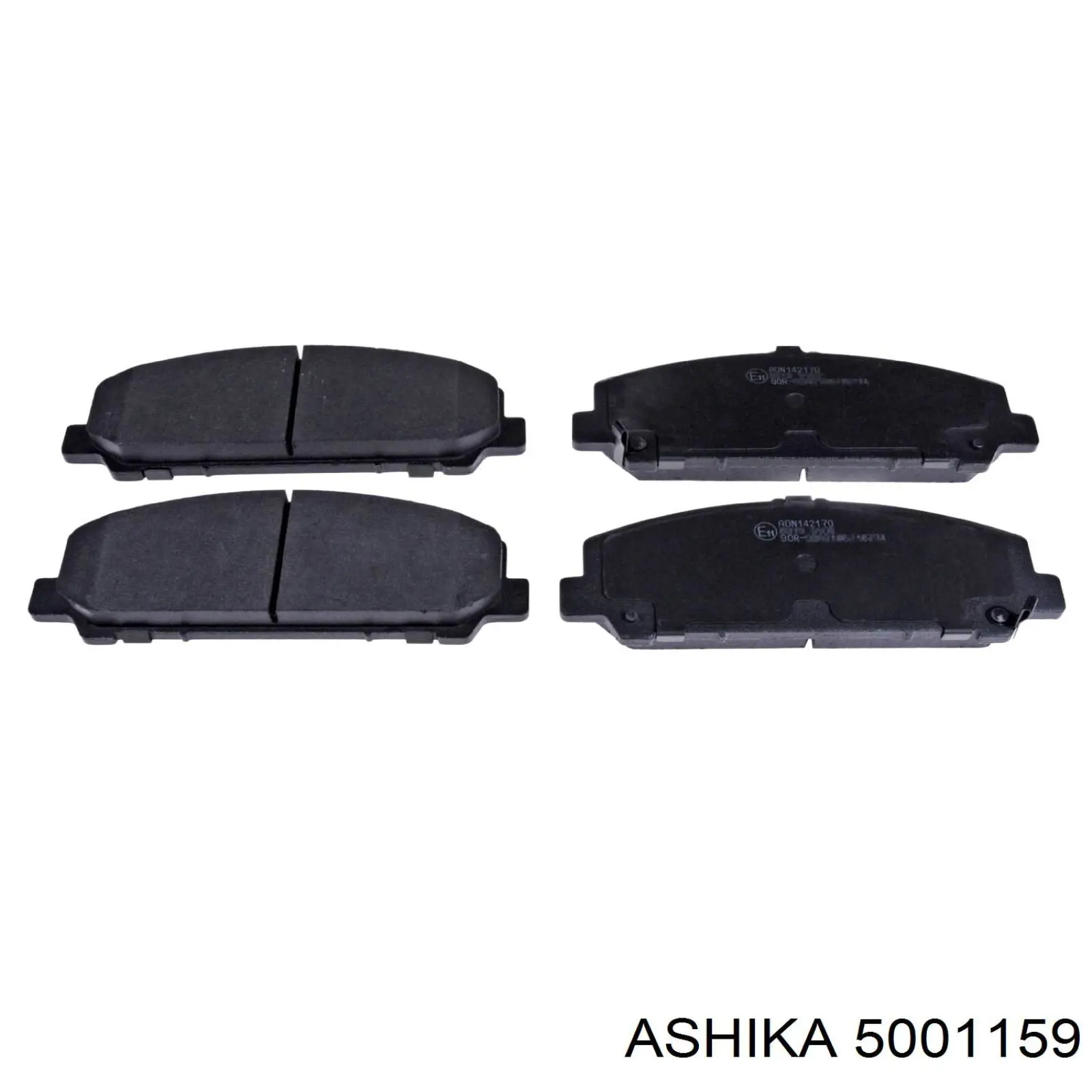 Гальмівні колодки Ashika 5001159 ціна, від 29.94 USD