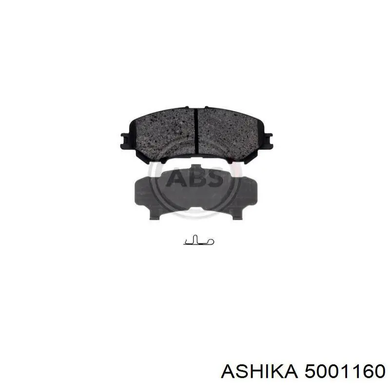 Передні тормозні колодки 5001160 Ashika