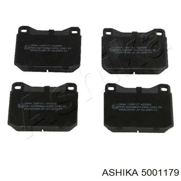 Гальмівні колодки Ashika 5001179 ціна, від 18.93 USD