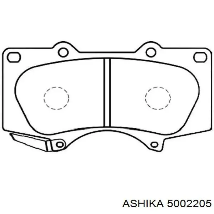 Передні тормозні колодки 5002205 Ashika
