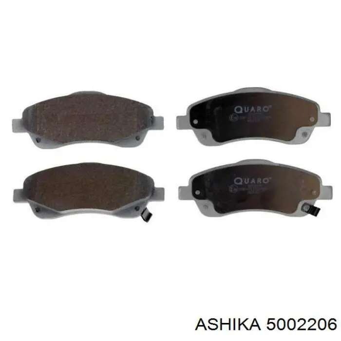 5002206 Ashika Передні гальмівні колодки