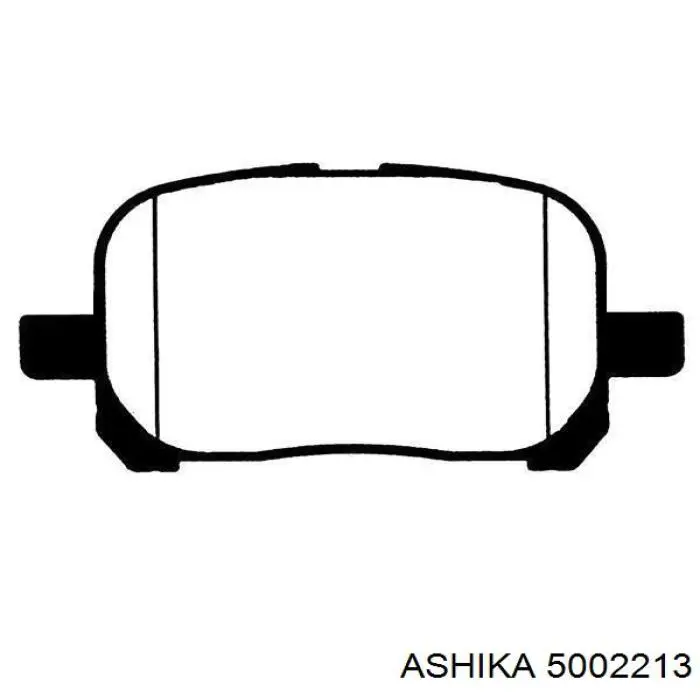 Купити 5002213 Ashika Колодки гальмівні передні, дискові