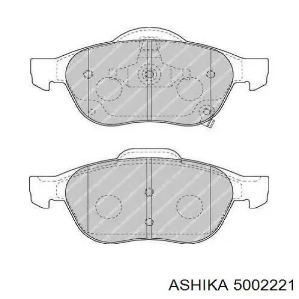 Тормозні колодки Ashika 5002221