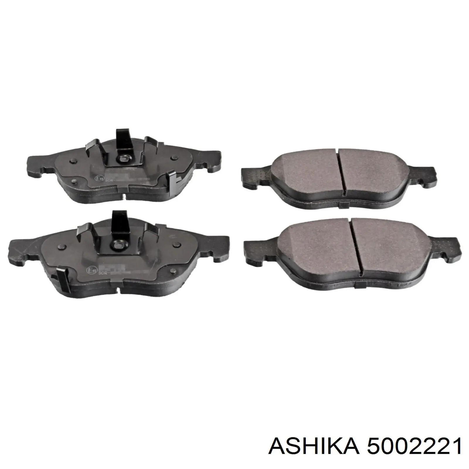 5002221 Ashika колодки гальмівні передні, дискові