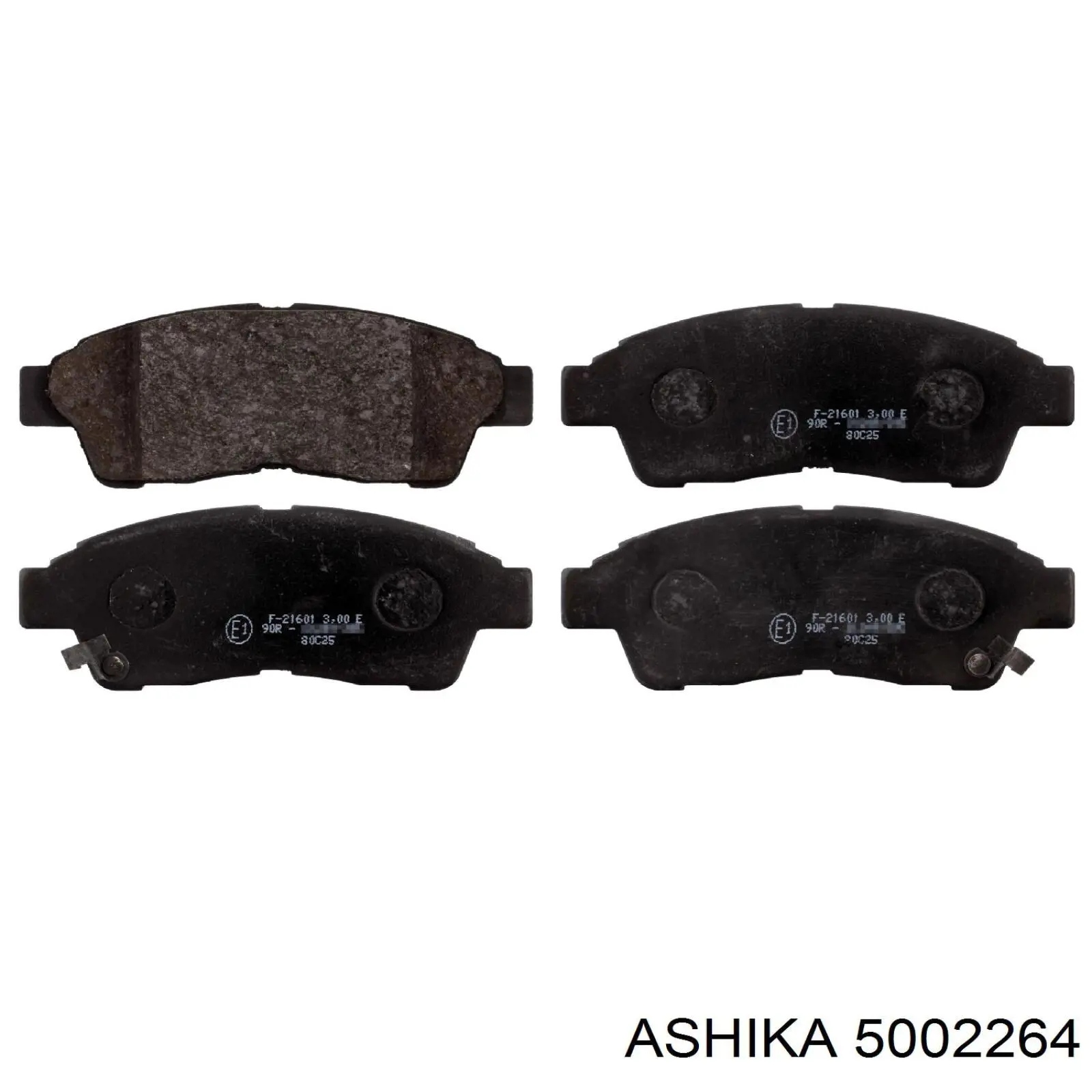 5002264 Ashika колодки гальмівні передні, дискові