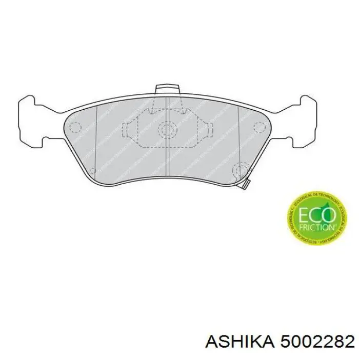 Купити 5002282 Ashika Колодки гальмівні передні, дискові